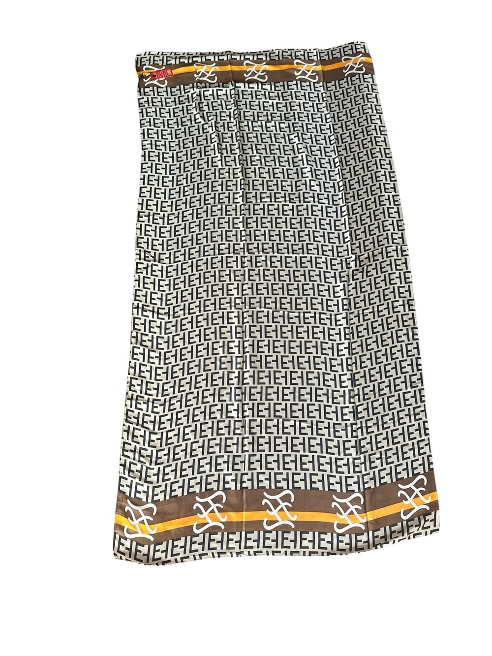Designer inspired fashion scarf, NWT, monogram